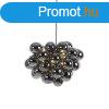 Design lglmpa fekete fstveggel kerek 8-lmps - Uvas