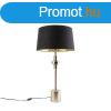 Art Deco asztali lmpa arany s fekete pamut brval 45 cm -