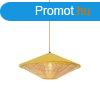 Rusztikus fgglmpa srga brsony s rattan 60 cm - Frills 