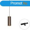 Design hanglamp donkerbrons incl. rail adapter 1-fase - Slim