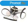 Mennyezeti ventiltor fekete 55 cm LED-del, fnyerszablyz