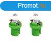 Izz 12V mszerfalizz LED 2db (B8,5D) zld 58491