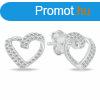 Brilio Silver Ezst szv flbeval cirknium kvekkel EA1065