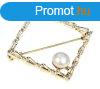 JwL Luxury Pearls Csillog aranyozott igazgyngy bross JL052