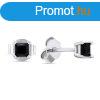 Brilio Silver Ezst flbeval fekete cirknium kvel EA592WB