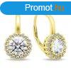 Brilio Silver Bjos aranyozott flbeval tltsz cirknium 