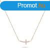 Brilio Silver Bronz nyaklnc cirknium kvekkel Kereszt NCL5