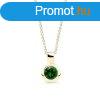 Cutie Diamonds Minimalista srga arany medl smaragddal dsz