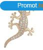 Troli Aranyozott gyk alak bross KS-226