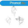 Beneto Ezst delfin kszerkszlet AGSET223L (medl, flbeval