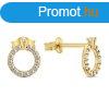 Brilio Silver Csillog aranyozott flbeval EA357Y