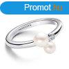 Pandora Ezst gyr igazgyngykkel Timeless 193156C01 56 mm