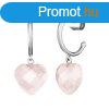 Engelsrufer Gyengd ezst flbeval rzsakvarccal ERE-HEART-