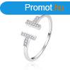 Agato Divatos ezst nyitott gyr AGT-R13W42 62 mm