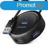 AXAGON HUE-P1AL, 4x USB 3.2 Gen 1 ROUND hub, micro USB csatl