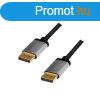 Logilink DisplayPort cable DP/M to DP/M 4K/60 Hz 3m Black/Gr