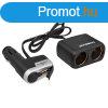 Szivargyjt eloszt 2-es 12/24V + USB 94142