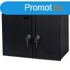 Stalflex PN2K-24D-3S-B fekete 2 kamrs falra szerelhet res