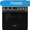 Smeg CPF9IPBL Portofino indukcis tzhely fekete 90cm