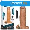 Pleasure X-Tender Vibrating Penis Sleeve #6 Brown