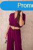 Elegns jumpsuit dekoratv vvel, modell 5877 sttlila