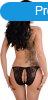 Daring Intimates Natalia Crotchless Cheekini Black, S?M