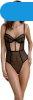 Passion Varella Eco Collection Bodysuit fekete, XXL-XXXL