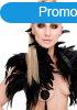 Kinky Diva Feather Shoulder Wrap Black