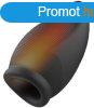 Ramrod Heating Squeezable Vibrating Stroker Black