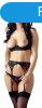 Cottelli Shelf Bra, Suspender Belt and String Set 2210185, 8