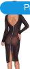 Cottelli Party Dress with zipper and chains in the back - bl