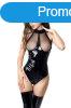 Glossy Wetlook Body Marcia Black L