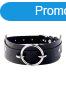Kinky Diva O-Ring Front Collar Black/Silver