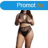LE DSIR Duo Net Key-Hole Bra Set - Plus Size