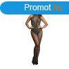 LE DSIR Fishnet and Lace Bodystocking - One Size
