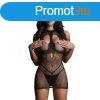 Le Dsir Duo Net Open Cup Mini Dress Black
