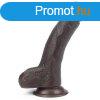 LoveToy Sliding Skin Dual Layer Dong 7.0 Brown