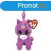 TY: Beanie Boos Clip ROSETTE lila unikornis 8, 5 cm