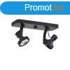 Design mennyezeti spotlmpa fekete GU10 70mm 2-lmps llth