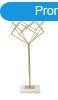 Geometrikus asztali dekorci 40 cm, arany-fehr - CARRES - 