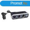 Szivargyjt eloszt 3-as + 2db USB port Maxeed 83178