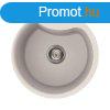 Elleci Ego ROUND grnit mosogat medence Bianco Titano