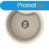 Elleci Ego ROUND grnit mosogat medence Bianco Antico