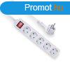 ACT Hlzati Eloszt Kapcsolval 5DIN 1,5m White