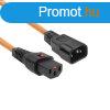 ACT AK5038 Powercord C13 IEC Lock - C14 3m Orange