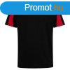 Just Cool Gyerek sportpl Contrast Cool T - Fekete / piros 