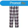 SF (Skinnifit) Ni flanel pizsamanadrg - Fehr / rzsaszn 