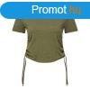 TriDri Ni crop top hzott oldals rszletekkel - Olv | XL
