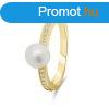 Brilio Silver Elegns aranyozott valdi gyngy gyr RI055Y 