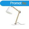 NIZZA asztali lmpa Polycotton fehr/fa 230V LED E14 7W